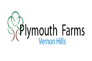 Plymouth farms in vernon hills logo design